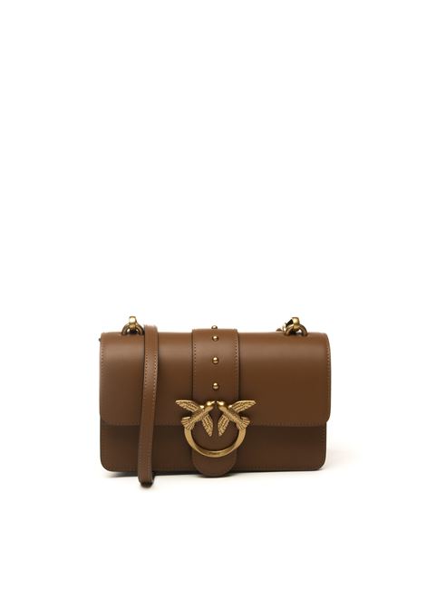 brown/gold love one mini shoulder bag PINKO | 105856-AOF1LOVE ONE MINI-L17Q